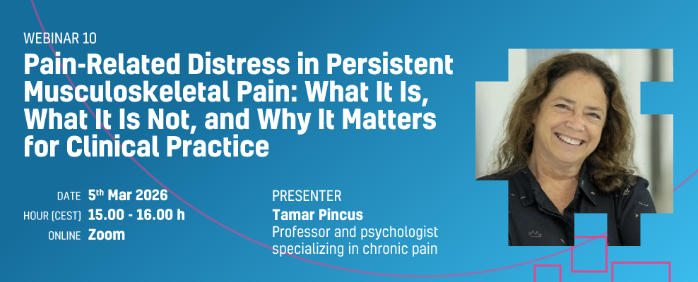 Patient-centered communication and pain-related distress: key insights for clinical practice in a new DIGI4MSK webinar